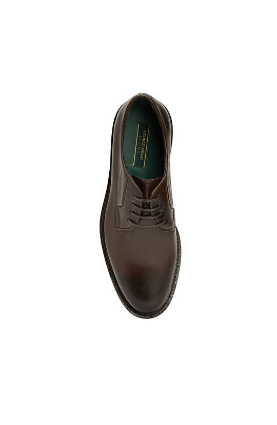 Kahverengi Icons Erkek Deri Ayakkabı