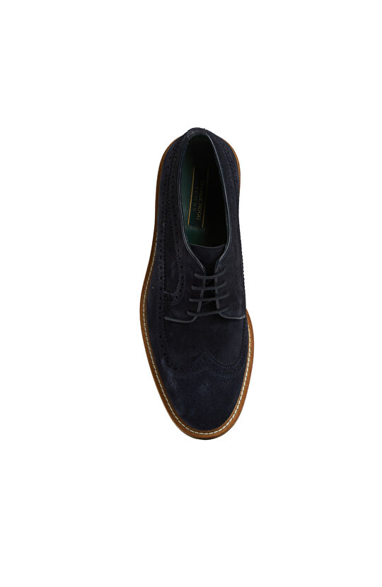 Lacivert Zımbalı Erkek Süet Ayakkabı