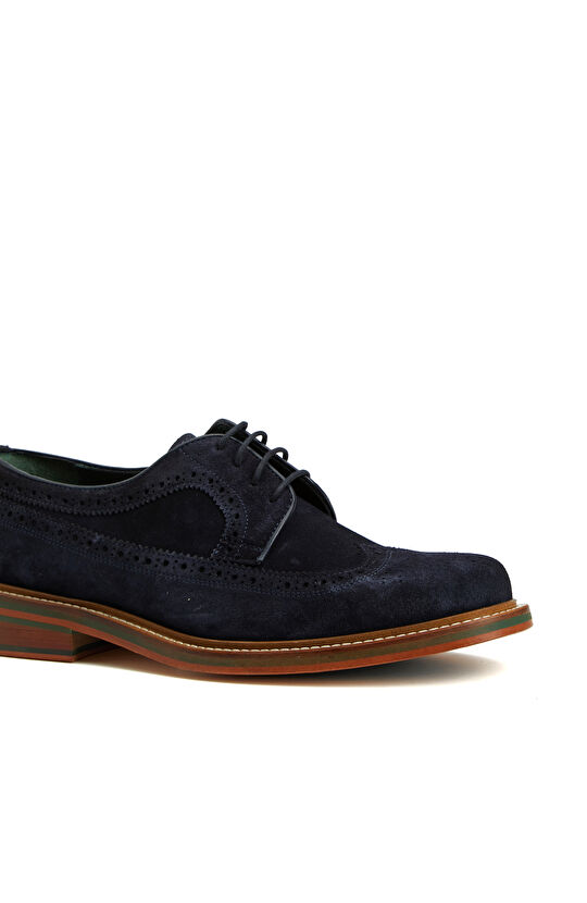 Lacivert Zımbalı Erkek Süet Ayakkabı