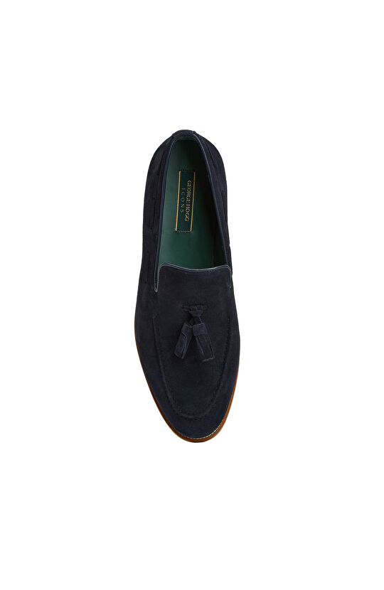Lacivert Icons Erkek Süet Loafer