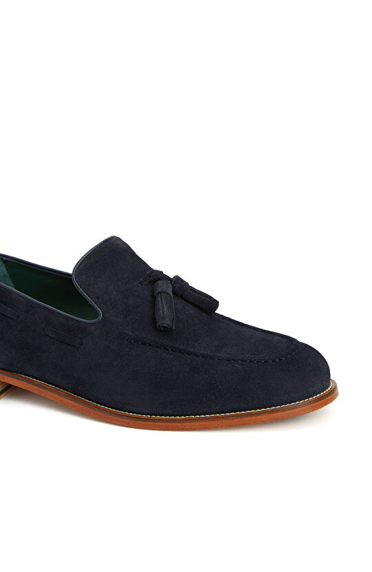 Lacivert Icons Erkek Süet Loafer