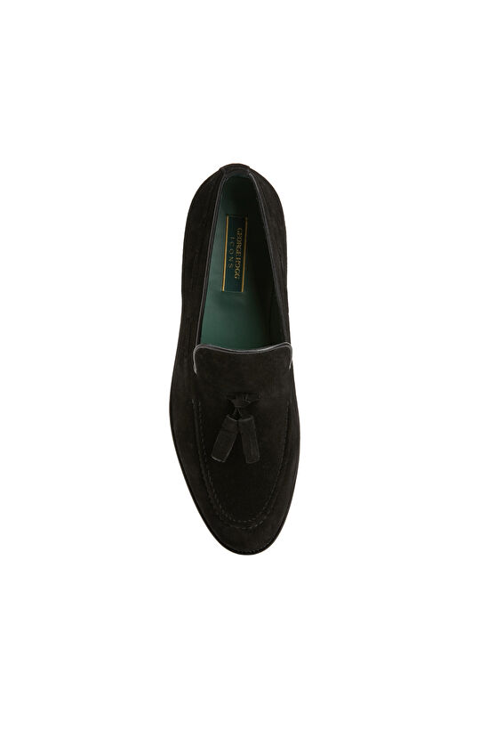 Siyah Icons Erkek Süet Loafer