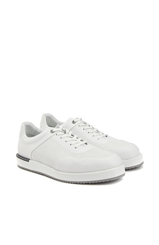 Beyaz Erkek Deri Ayakkabı