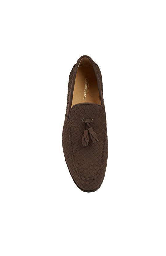 Kahverengi Erkek Süet Loafer