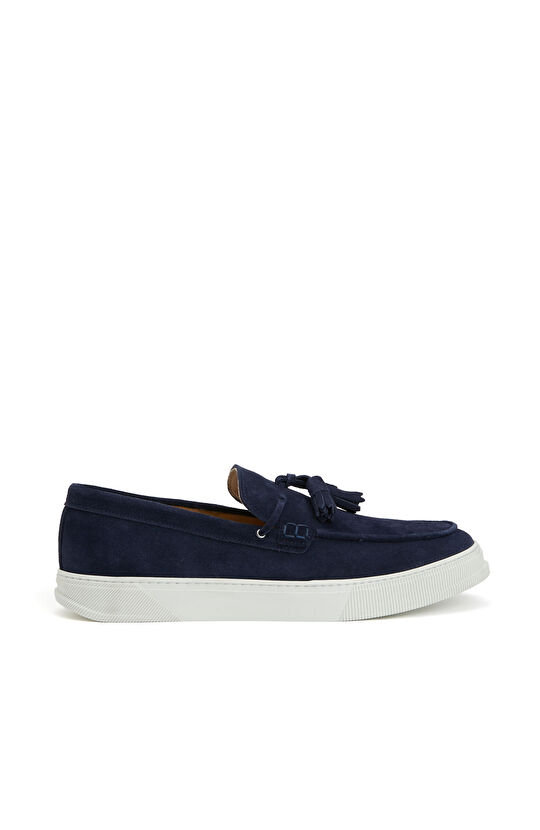 Lacivert Erkek Süet Loafer