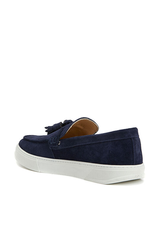 Lacivert Erkek Süet Loafer