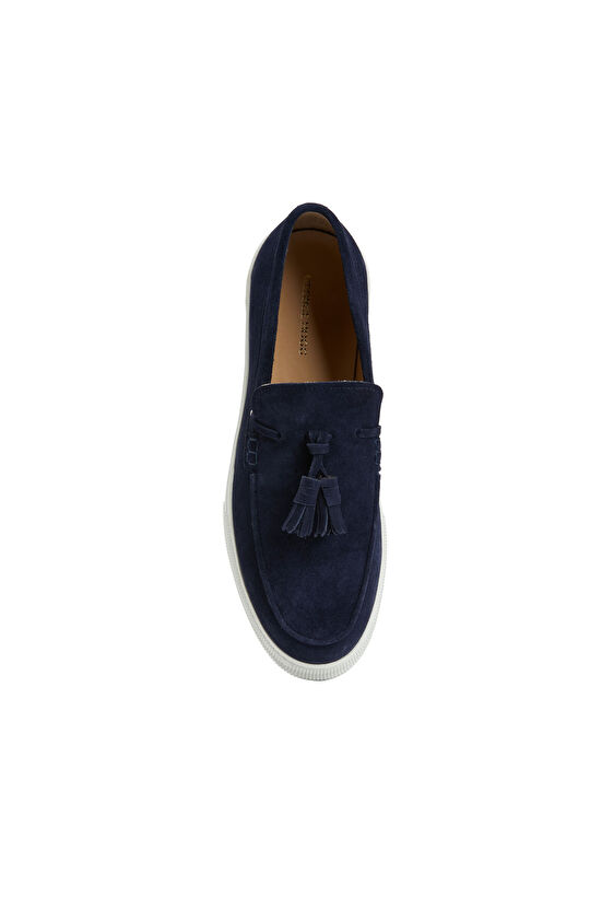 Lacivert Erkek Süet Loafer