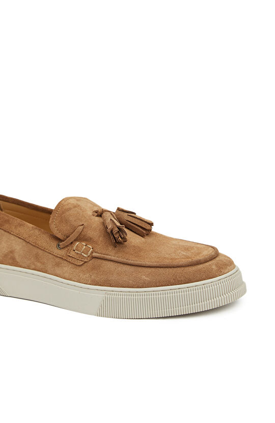 Camel Erkek Süet Loafer