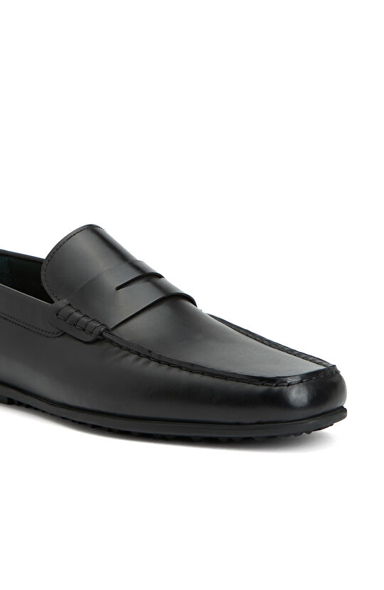 Siyah Erkek Deri Loafer