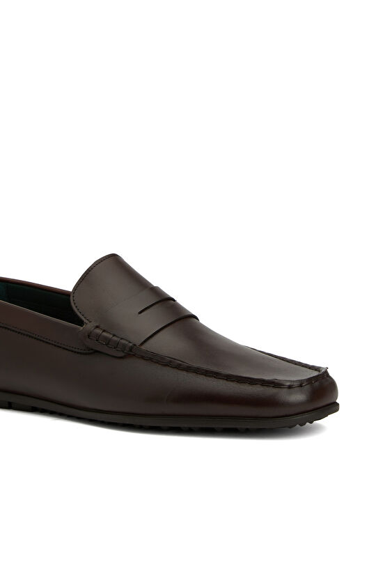 Kahverengi Erkek Deri Loafer