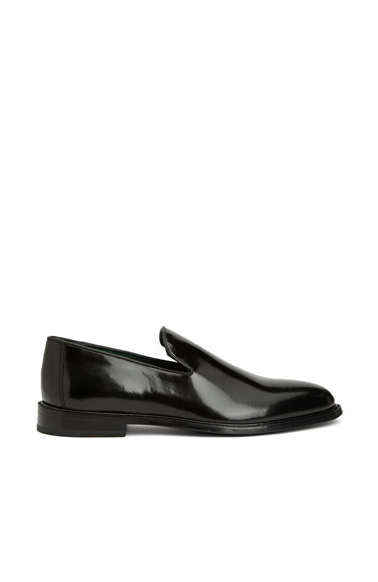 Black Men's Leather Loafer