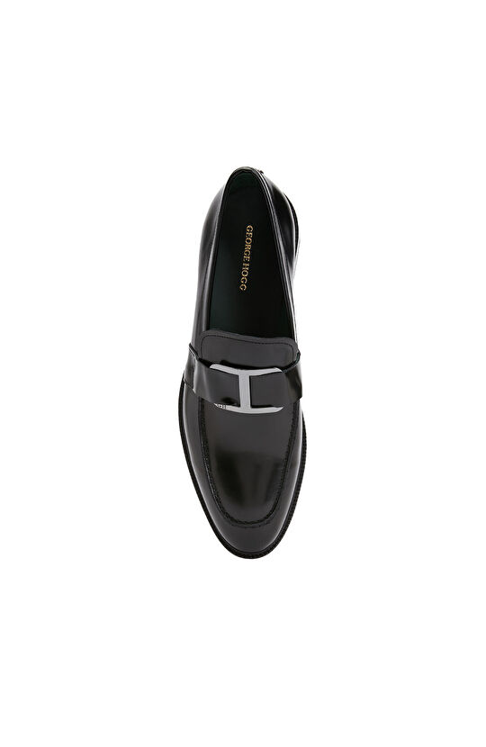 Black Men's Leather Loafer