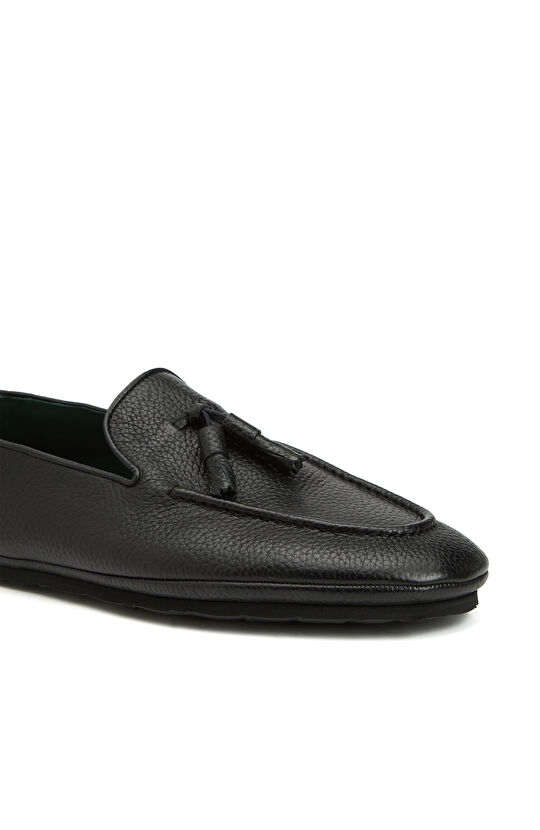 Siyah Erkek Deri Loafer