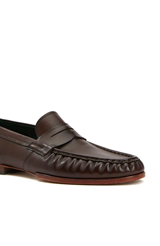 Kahverengi Erkek Deri Loafer