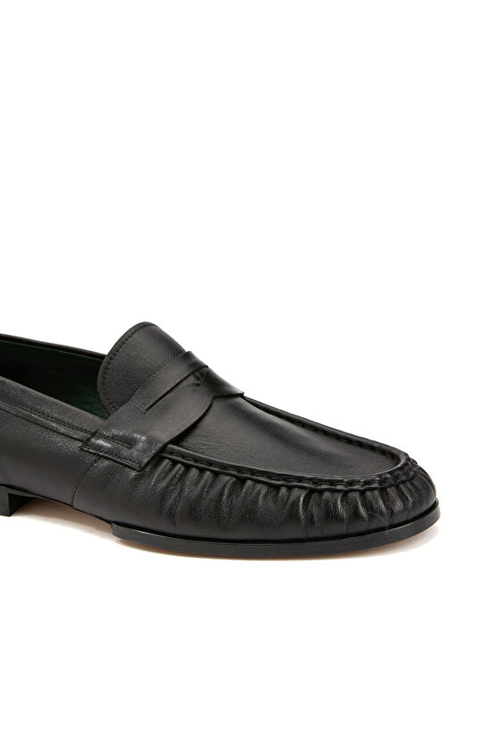Siyah Erkek Deri Loafer