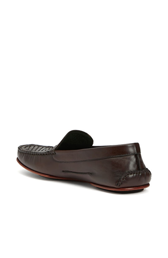 Kahverengi Erkek Deri Loafer