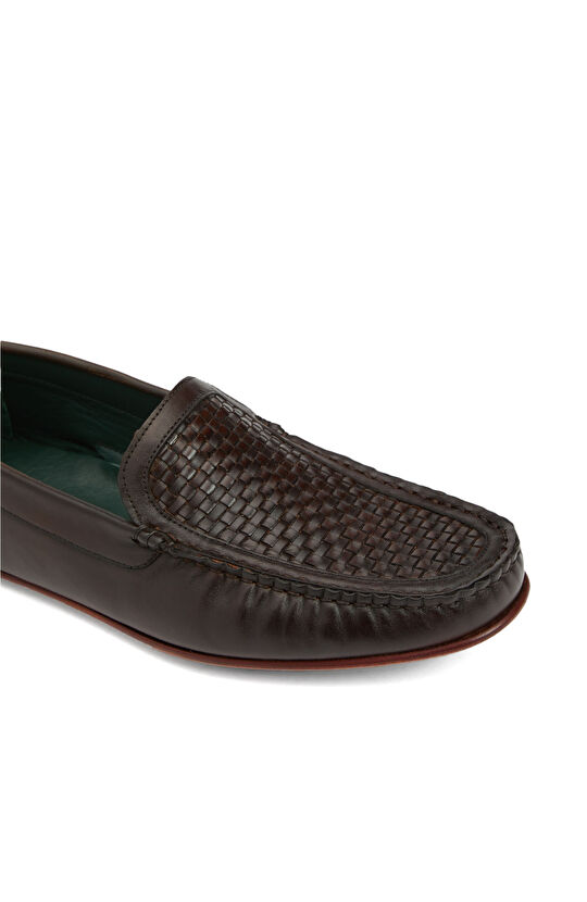 Kahverengi Erkek Deri Loafer