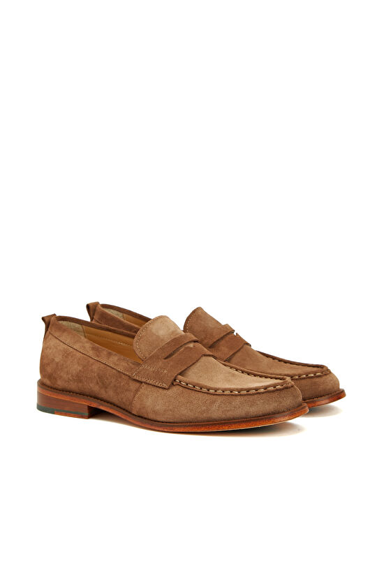 Camel Erkek Süet Loafer