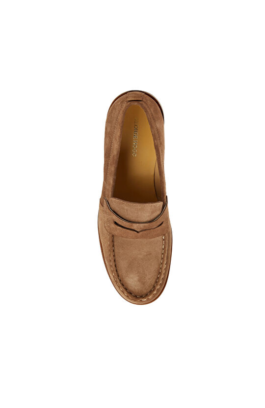 Camel Erkek Süet Loafer