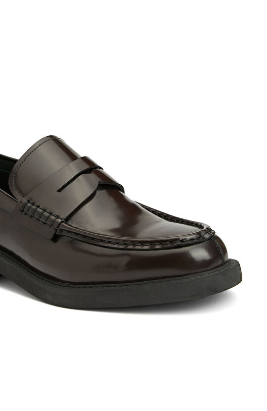 Kahverengi Erkek Deri Loafer