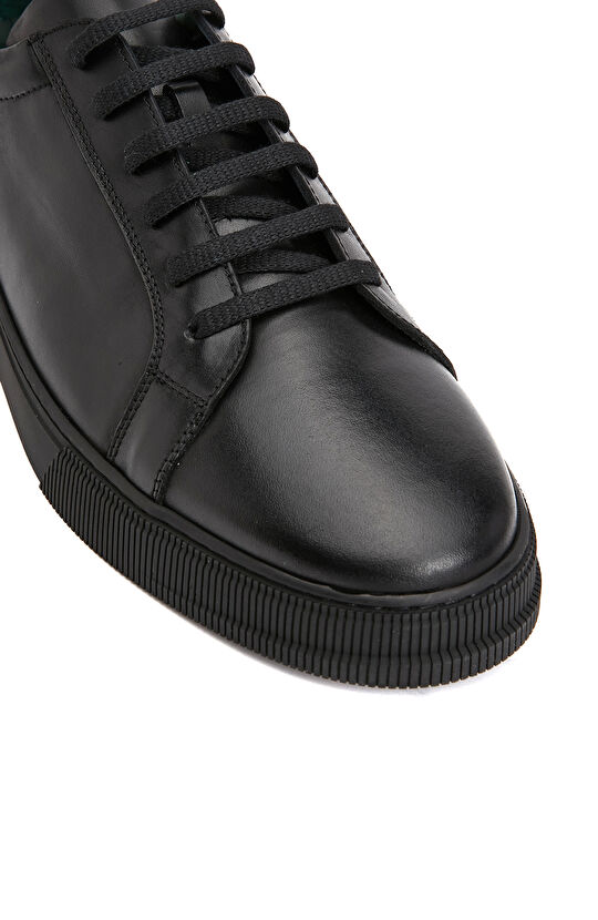 Siyah Erkek Deri Sneaker