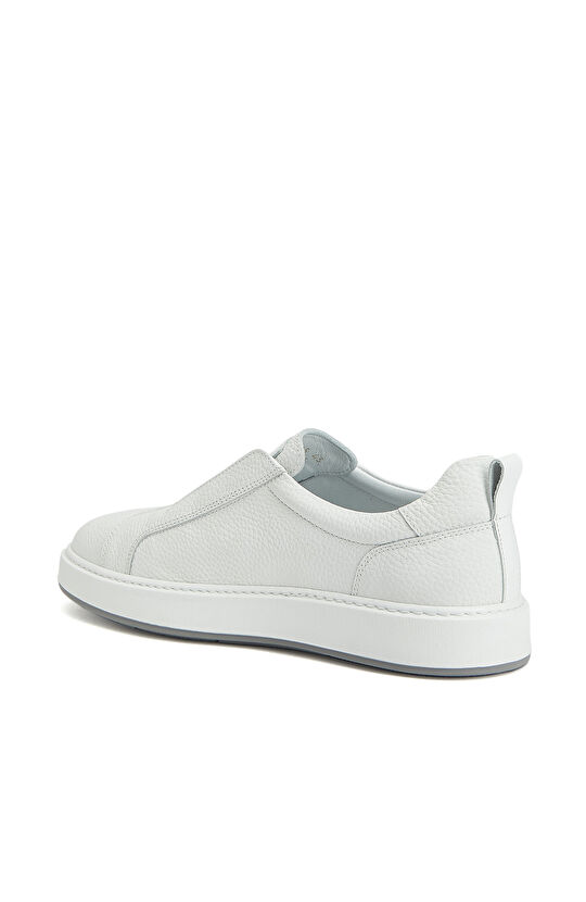 Beyaz Erkek Deri Sneaker