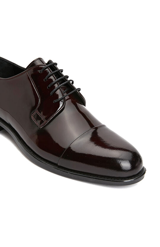 Bordo Rugan Erkek Deri Klasik Ayakkabı