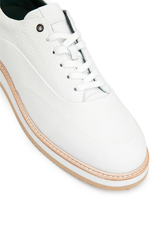 Beyaz Erkek Deri Ayakkabı