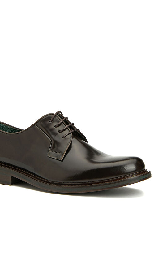 Kahverengi Erkek Deri Smokin Ayakkabısı