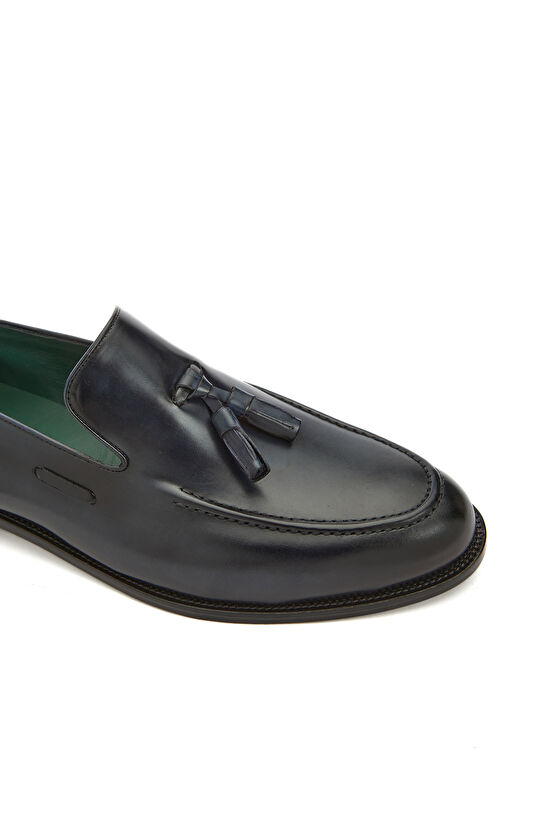Lacivert Erkek Deri Loafer
