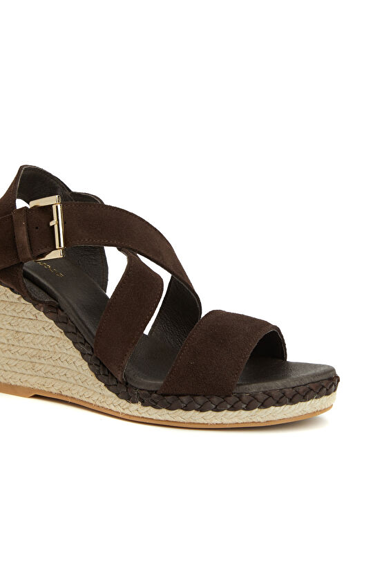 Acı Kahverengi Kadın Süet Espadril