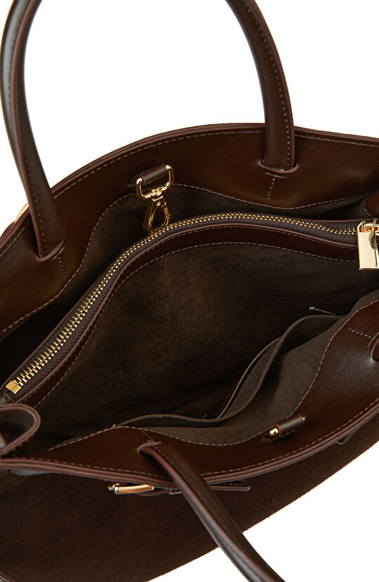 Kahverengi Kadın Süet Çanta