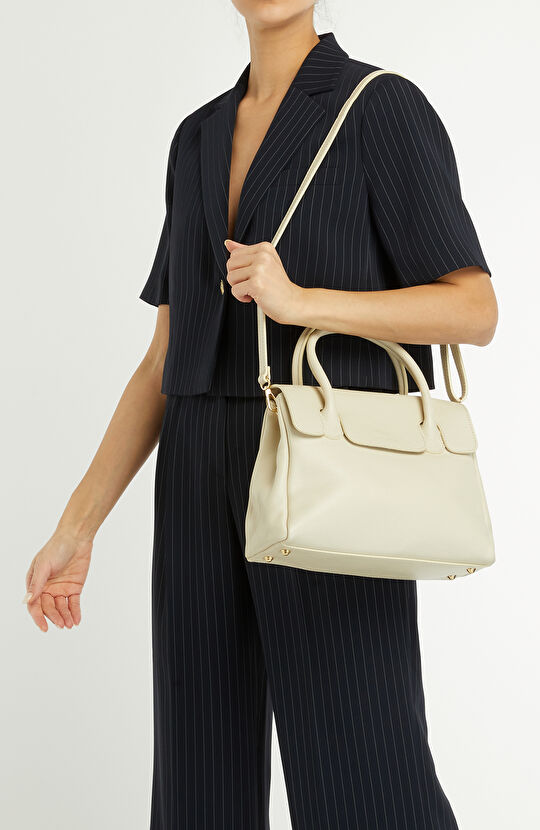 Bej Kadın Deri Çanta