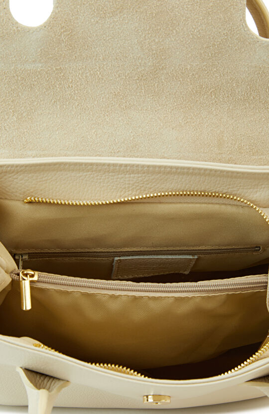 Bej Kadın Deri Çanta