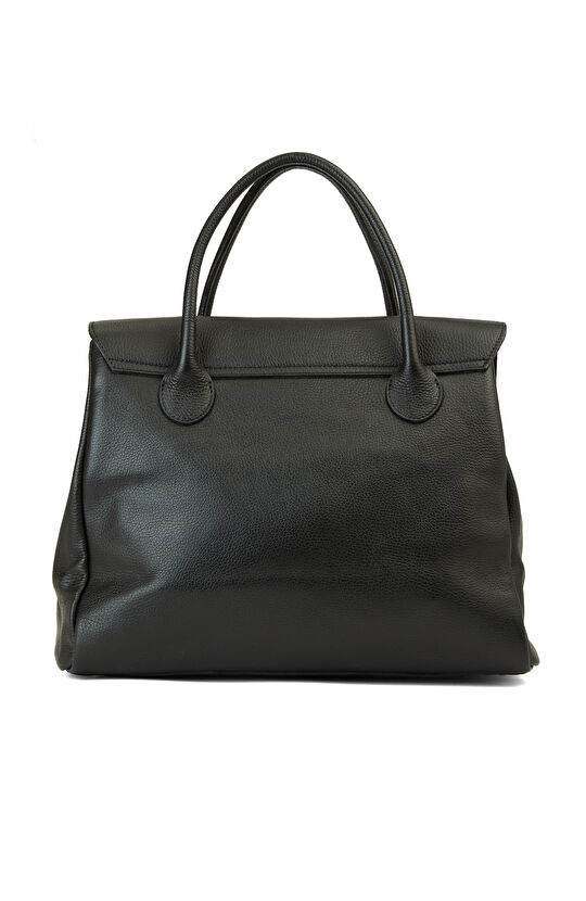 Siyah Kulplu Kadın Deri Çanta