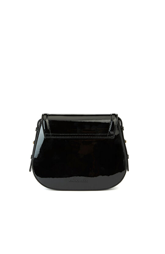 Siyah Kadın Deri Postacı Çantası