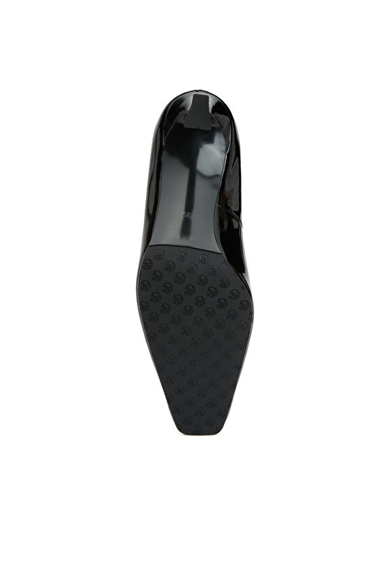 Siyah Kadın Deri Stiletto