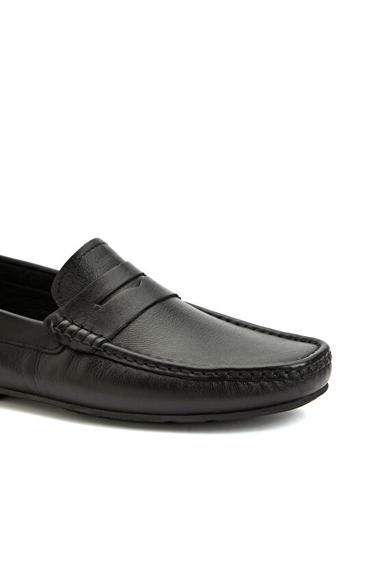Siyah Erkek Deri Loafer