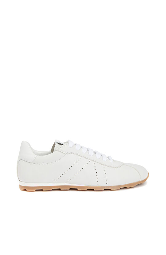 Beyaz Kadın Deri Sneaker