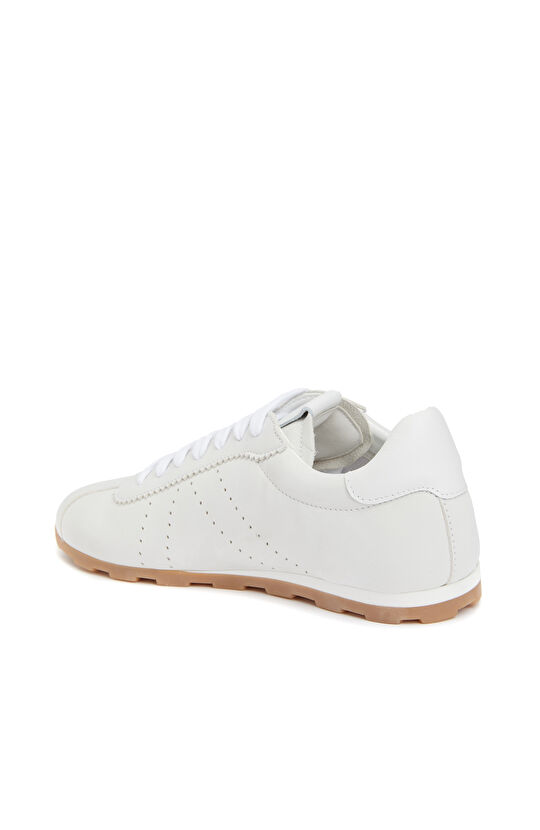 Beyaz Kadın Deri Sneaker