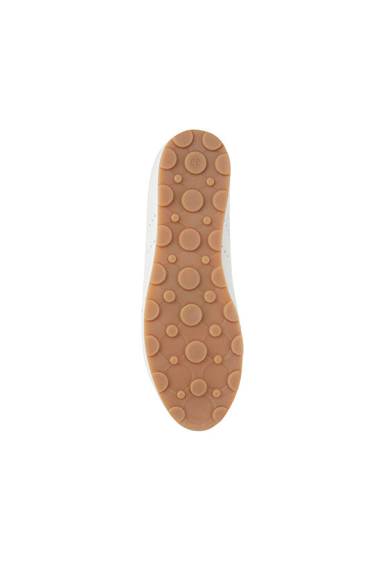 Beyaz Kadın Deri Sneaker