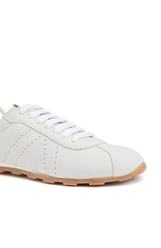 Beyaz Kadın Deri Sneaker