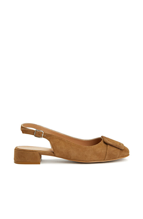 Camel Kadın Süet Babet