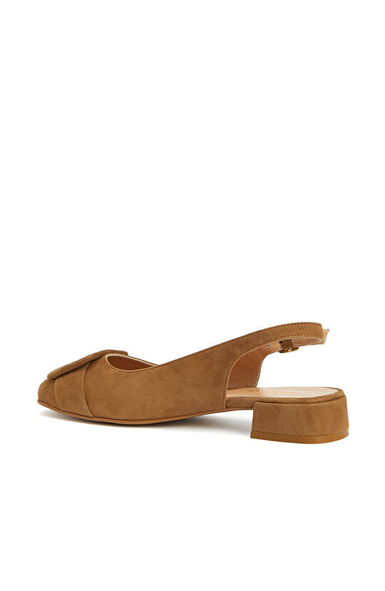 Camel Kadın Süet Babet