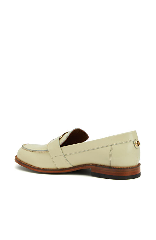 Sarı Kadın Deri Loafer
