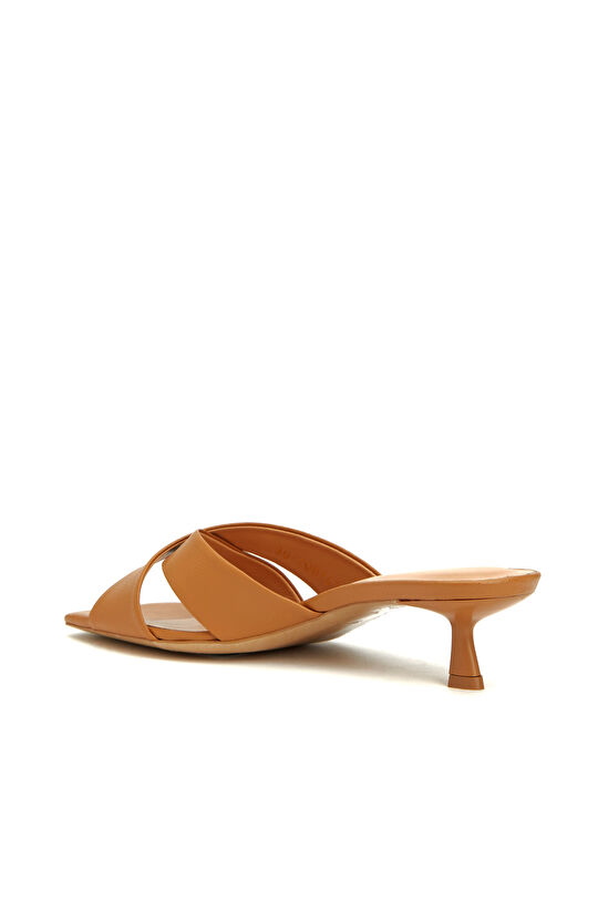 Karamel Kadın Deri Terlik