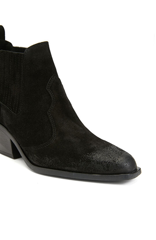 Siyah Kadın Süet Bot