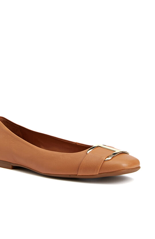 Karamel Kadın Deri Babet