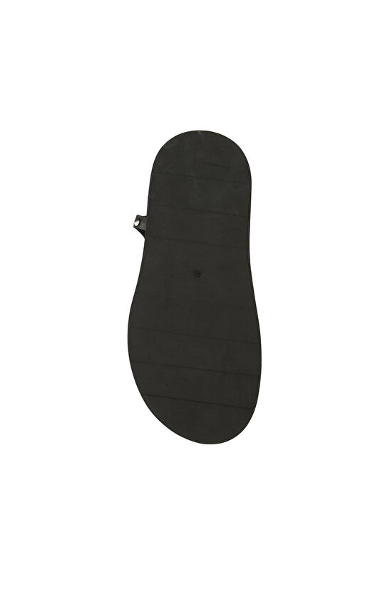 Siyah Kadın Süet Sandalet