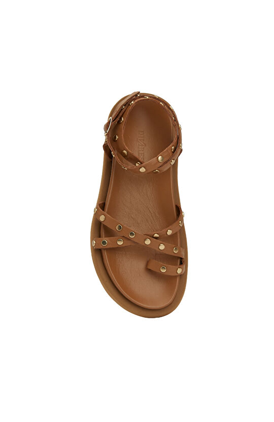 Taba Kadın Süet Sandalet